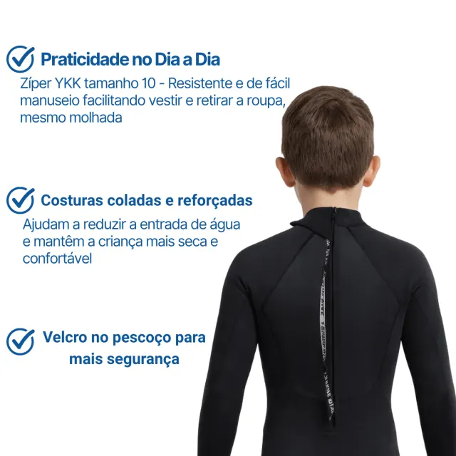 WAILEA JUNIOR, Roupa de neoprene infantil UNISSEX - Imagem 3