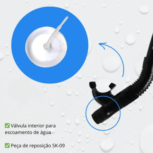 SK-VÁLVULA, Válvula de Silicone para Snorkel - Imagem 2
