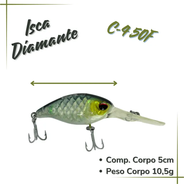 C-4 50F, Isca Artificial Floating 10,5g - Imagem 2