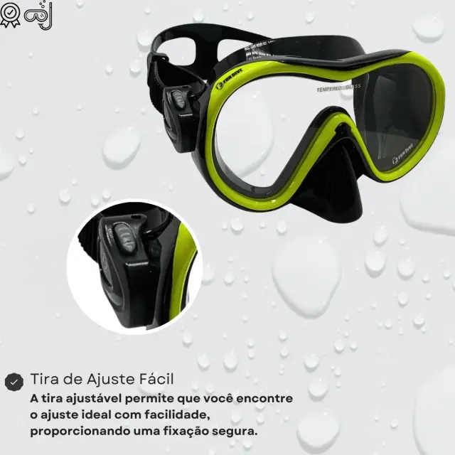 Máscara Fox Fun Dive · Lente Única em Silicone para Mergulho - Imagem 7