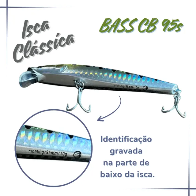 BASS CB 95F, Isca Artificial Floating 10g - Imagem 4