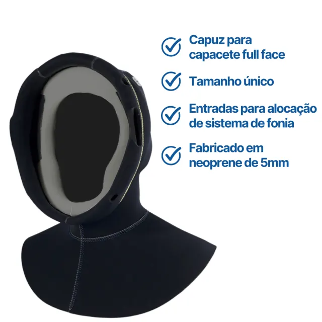 HOOD, Capuz para Band Mask em neoprene 5mm - Imagem 3