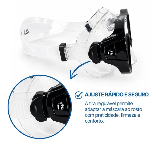 Kit Mergulho Fun Dive Máscara Rio + Snorkel SK-09 para Snorkeling, Apneia e Pesca Submarina - Imagem 36