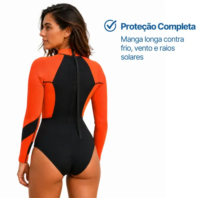 Maiô Neoprene Feminino Winder ELA 1.5mm Manga Longa Super Stretch 4 Way - Imagem 5