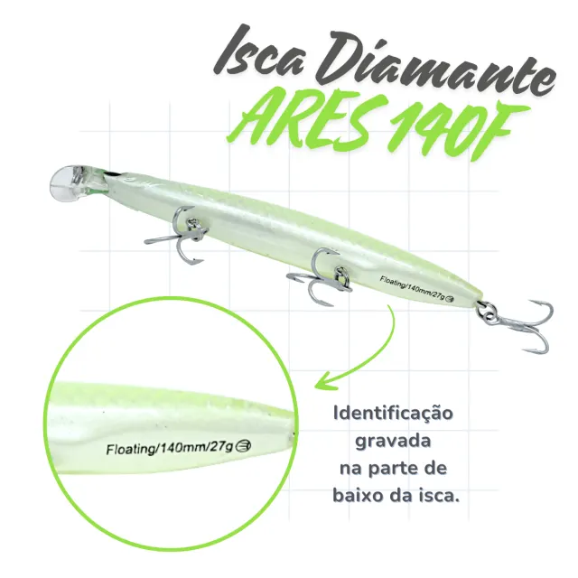 ARES 140F, Isca Artificial Floating 27gr - Imagem 4