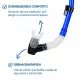 Kit Máscara Fun Dive Sunset com Snorkel SK-07 Evolution em Silicone - Miniatura 6