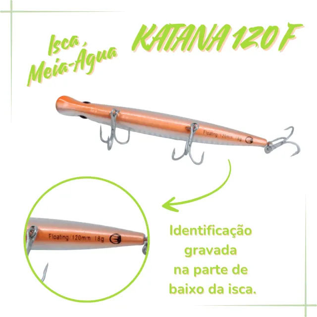 KATANA 120F, Isca Artificial Floating 18g - Imagem 14