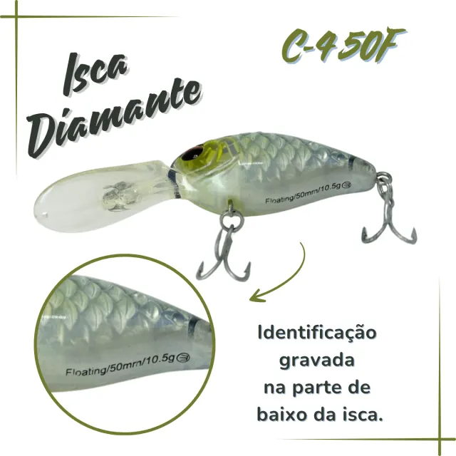 C-4 50F, Isca Artificial Floating 10,5g - Imagem 4
