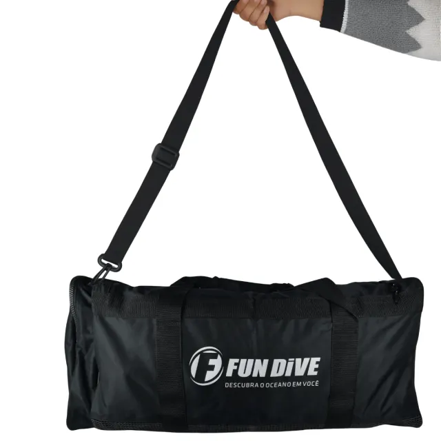 Mala de Mergulho Drenante Fun Dive BG-03 Preta Grande - Imagem 1
