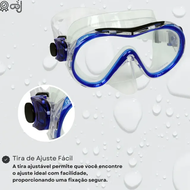 Máscara Fox Fun Dive · Lente Única em Silicone para Mergulho - Imagem 11