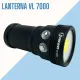 Lanterna de Vídeo Subaquática Fun Dive VL-7000 · 7000 Lumens Recarregável - Miniatura 8