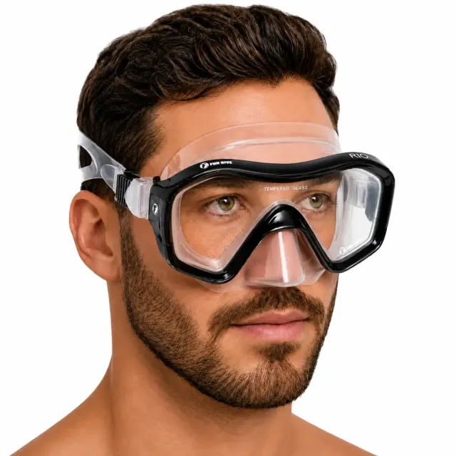 Kit Mergulho Fun Dive Máscara Rio + Snorkel SK-09 para Snorkeling, Apneia e Pesca Submarina - Imagem 34