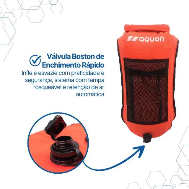 BÓIA 28L REDE, Bóia de sinalização com Rede - Laranja - Imagem 5
