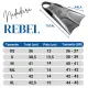 REBEL, Nadadeira borracha pala curta - Miniatura 4