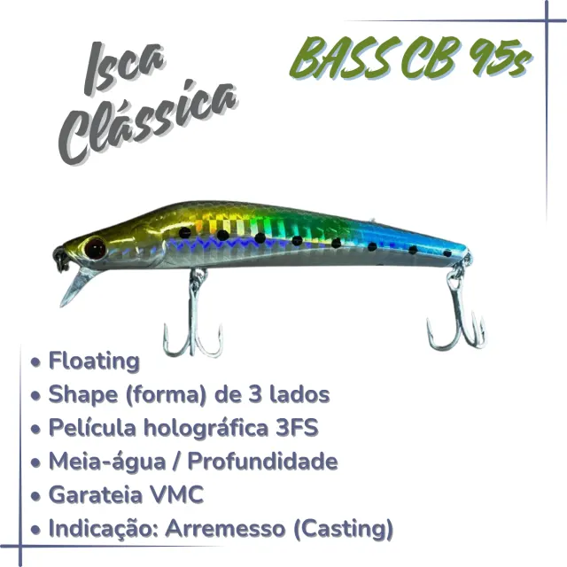 BASS CB 95F, Isca Artificial Floating 10g - Imagem 3