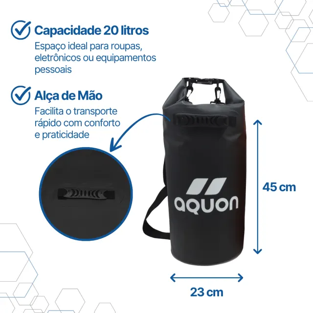DRY ROLLER BAG, Mochila estanque 20 litros - Imagem 5