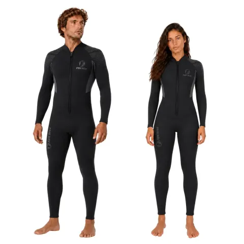 Roupa de Mergulho Fun Dive Rocas 5mm Neoprene Zíper YKK Frontal Unissex