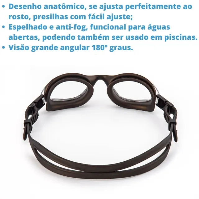 Óculos de Natação Aquon Inertia Espelhado · Antiembaçante e Proteção UV - Imagem 7