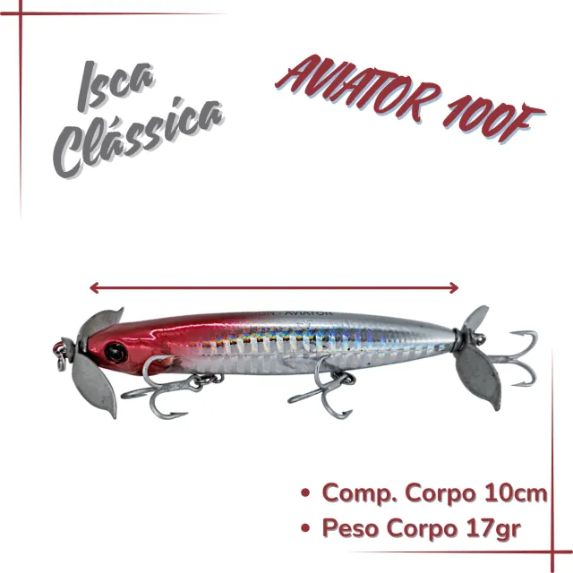 AVIATOR 100F, Isca Artificial floating 17gr - Imagem 2