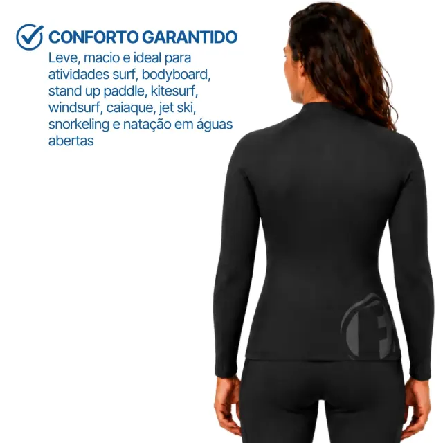 Camiseta de Neoprene 1,5mm Manga Longa Térmica Fun Dive COL-05 - Imagem 4