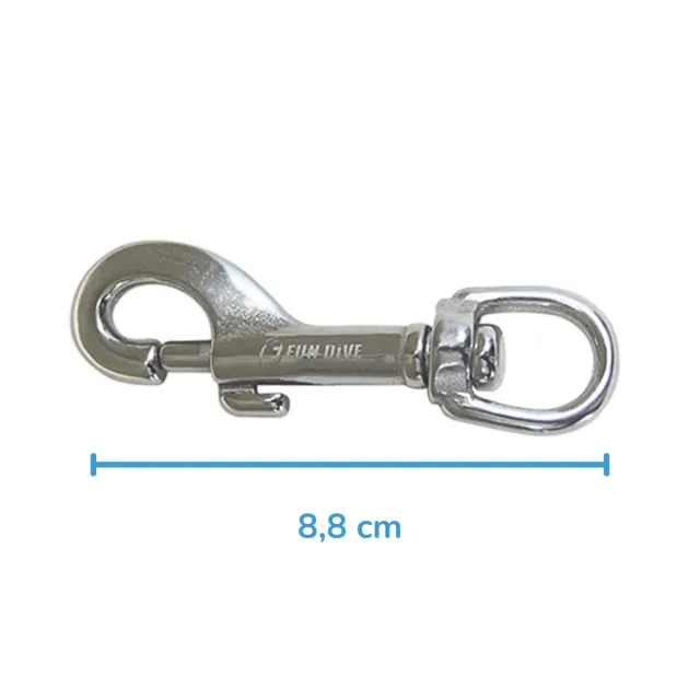 SS-88, Mosquetão em Inox de 88 mm - Imagem 2