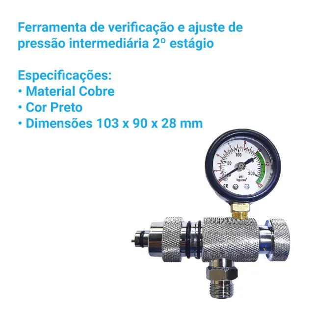 T-02, Ferramenta verificação e ajuste de pressão intermediár - Imagem 2