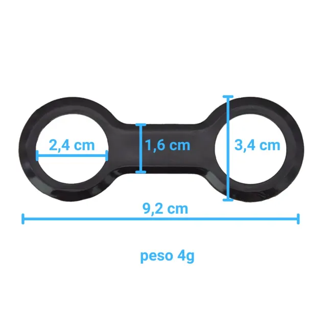 Prendedor de Snorkel Fun Dive SK-Viper — Fixador em Silicone Formato 8 - Imagem 4