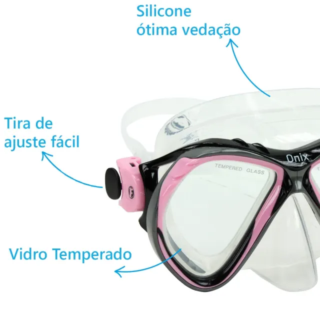 Kit Completo de Mergulho com Máscara, Snorkel, Mochila e Capinha Estanque - Imagem 15