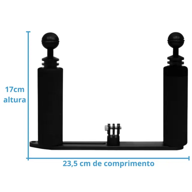 GP1300KIT, Suporte Duplo para câmera e lanternas - Imagem 3