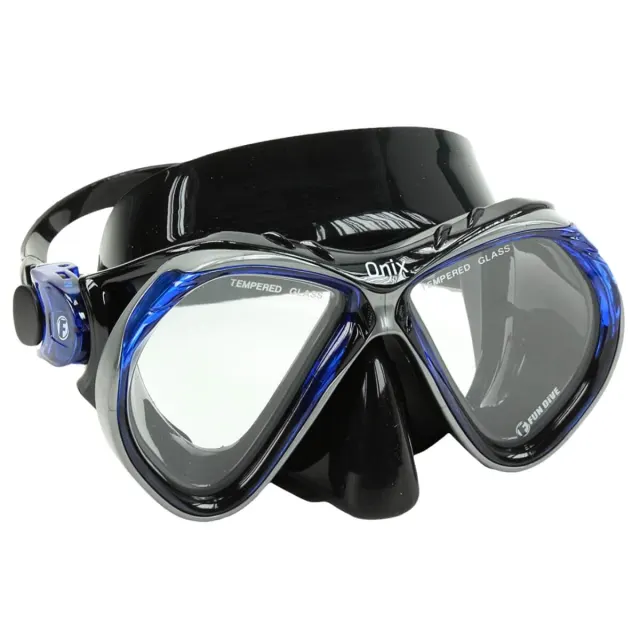 Máscara de Mergulho Onix Fun Dive em Silicone com Lentes de Vidro Temperado - Imagem 1