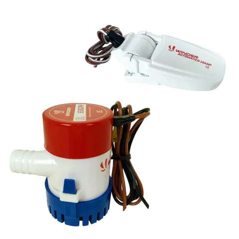 Kit Bomba de Porão 550GPH 12V com Interruptor Automático Winder para Embarcações