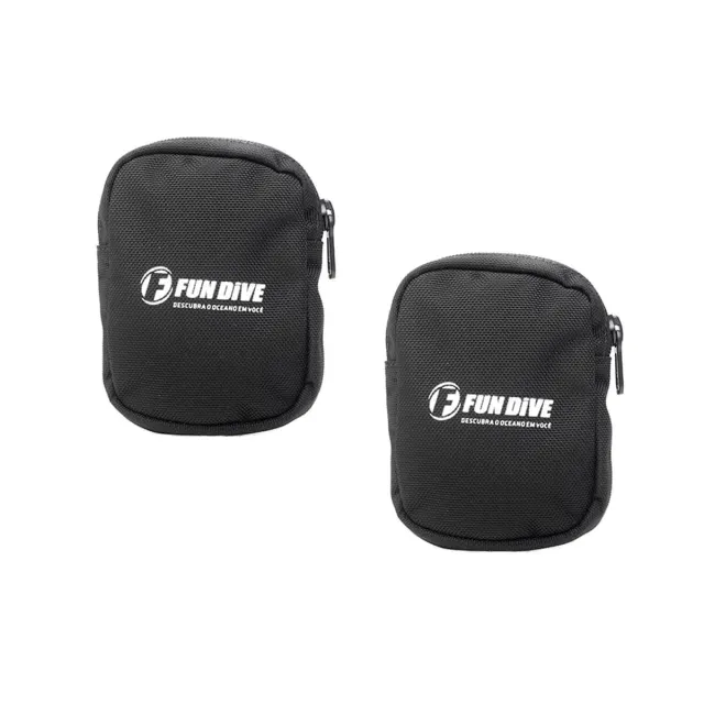 Par de Bolsos de Lastro Fun Dive · Zíper para Colete Asa (Wing) - Imagem 1