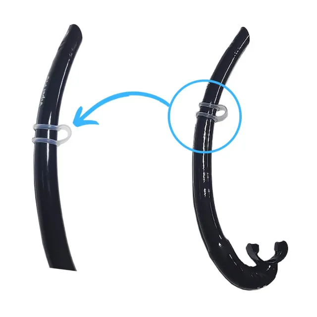 PS-02, Prendedor de snorkel em PVC transparente - Imagem 3