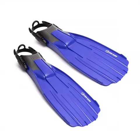 Nadadeira de Mergulho Pé Aberto Amazon Fun Dive · Ajustável com Engate Rápido