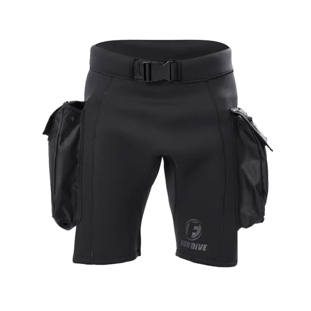 Bermuda de Neoprene 3mm Fun Dive Short-Tek · Mergulho Técnico com Bolsos e D-ring - Imagem 2
