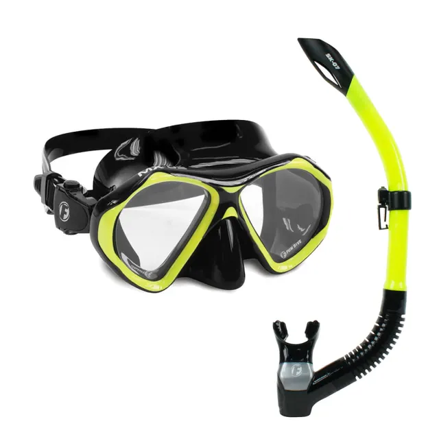 KIT MX-02 SK-07, Máscara Snorkel Mergulho - Imagem 2