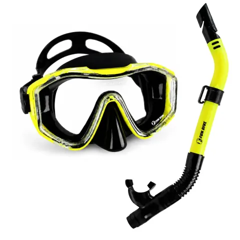 Kit de Mergulho Fun Dive Máscara Sunset em Silicone + Snorkel SK-09