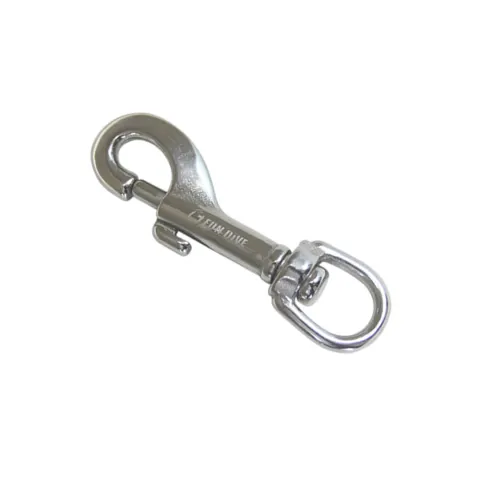 Mosquetão SS-76 Fun Dive em Aço Inox 316 - 76 mm para Mergulho e Uso Marinho