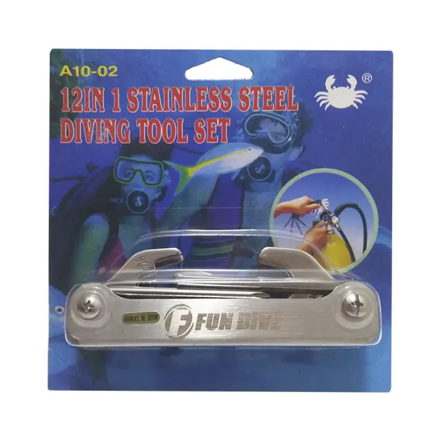 Ferramenta de Mergulho Fun Dive Dive Tool 12 em 1 em Aço Inox - Imagem 4