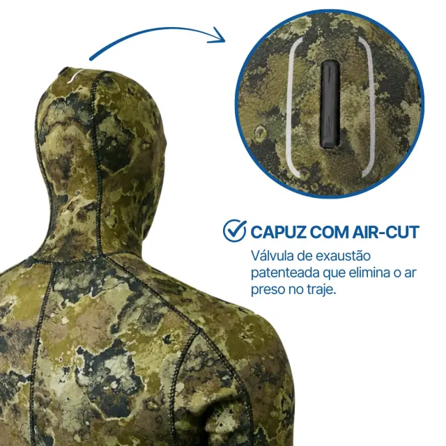 Roupa de Pesca Submarina Pino Viper Fusion 3mm Opencell Jaqueta e Calça - Imagem 23