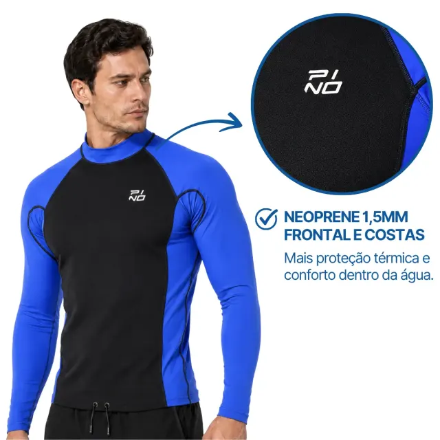Camiseta Neo Flow Térmica Masculina Manga Longa com Proteção Solar UV FPU 50 - Imagem 4