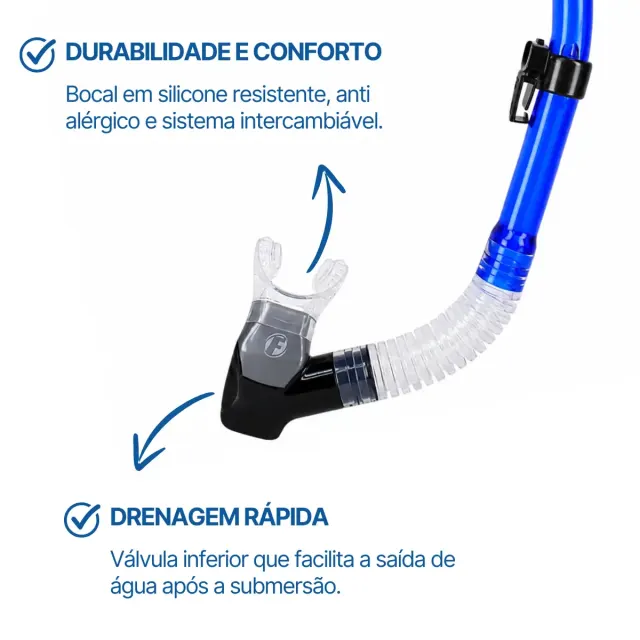 SK-07, Snorkel com válvula e Quebra Onda - Imagem 16