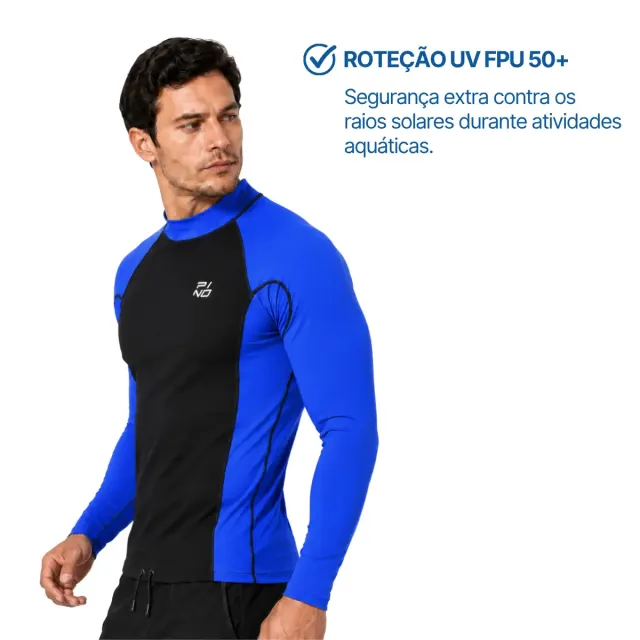 Camiseta Neo Flow Térmica Masculina Manga Longa com Proteção Solar UV FPU 50 - Imagem 3