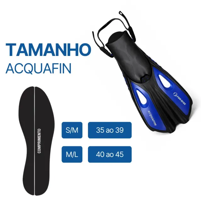 Nadadeira Pé de Pato Acquafin Fun Dive — Pala Curta para Natação e Bodyboard - Imagem 8
