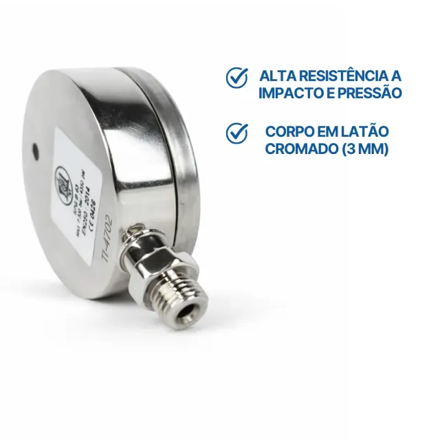Manômetro Fun Dive 300 Bar com Mostrador de 6cm sem Mangueira - Imagem 6