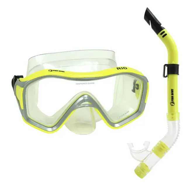 Kit Mergulho Fun Dive Máscara Rio + Snorkel SK-09 para Snorkeling, Apneia e Pesca Submarina - Imagem 15