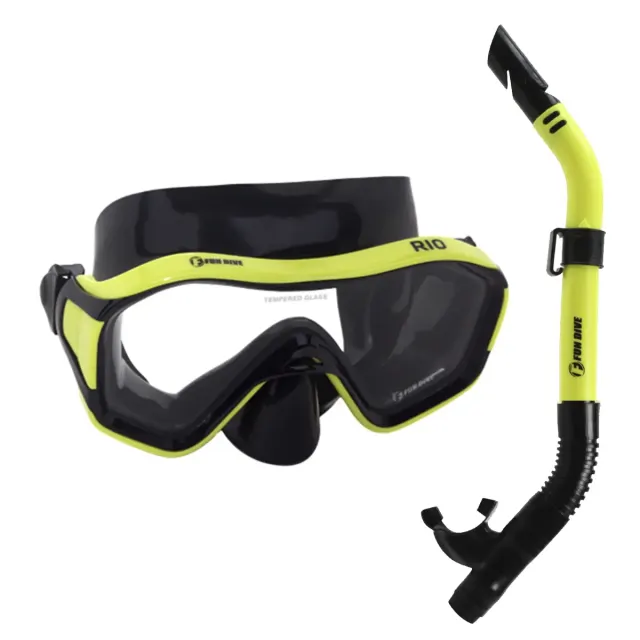 Kit Mergulho Fun Dive Máscara Rio + Snorkel SK-09 para Snorkeling, Apneia e Pesca Submarina - Imagem 10