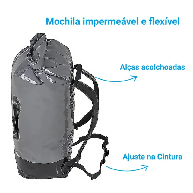 Mochila Estanque Montana Wind 26 Litros 100% Impermeável com Tecnologia Waterproof - Imagem 5