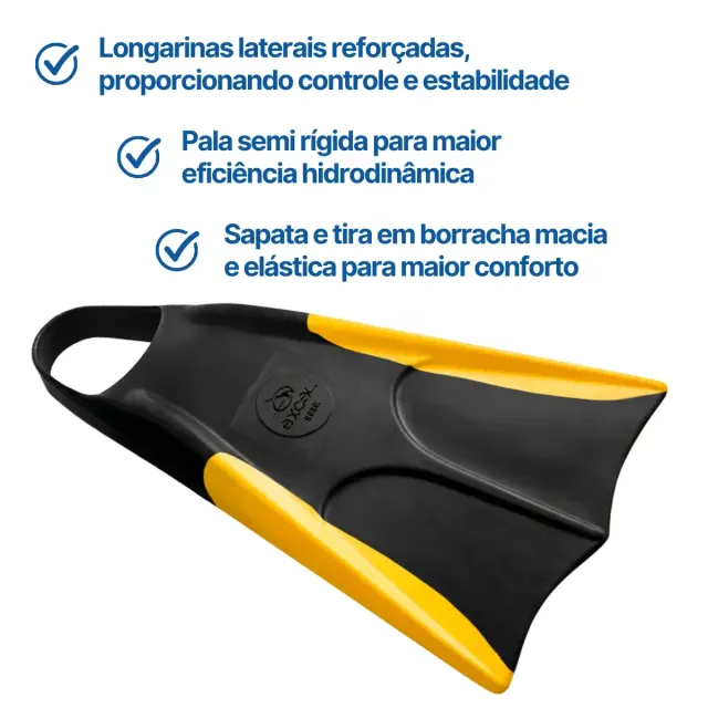 REBEL, Nadadeira borracha pala curta - Imagem 19