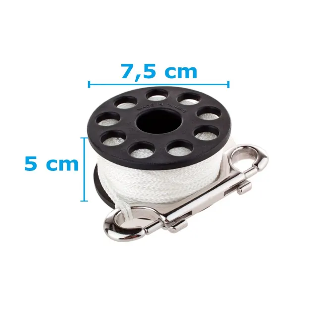 Spool + Deco Marker Fun Dive, Carretilha 45m e Bóia 180cm Laranja - Imagem 3